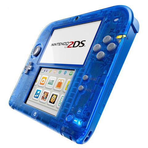 Nintendo 2ds Bleu Transparent + Pokemon Bleu Préinstallé