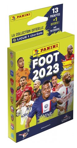 Cartes Panini - Foot 2023 - Stickers - Blister 13 Pochettes + 1 Offerte