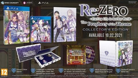 Re-zero The Prophecy Of The Throne Collector Edition