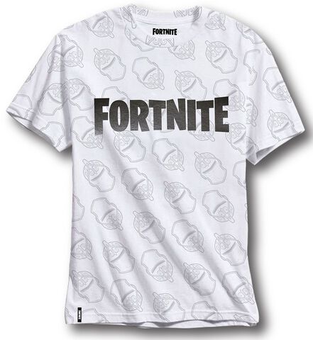 T- Shirt Enfant - Fortnite - All Over Knight Logo - Taille 10 Ans