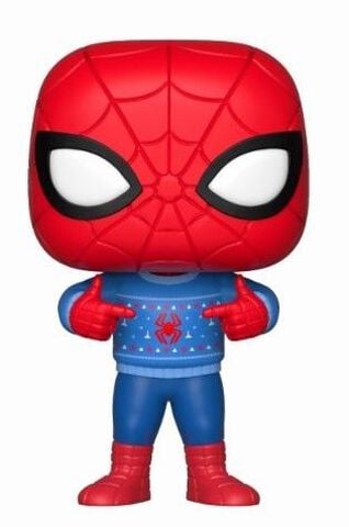 Figurine Funko Pop! N°397 - Marvel - Holiday Spider-man Avec Pull Moche