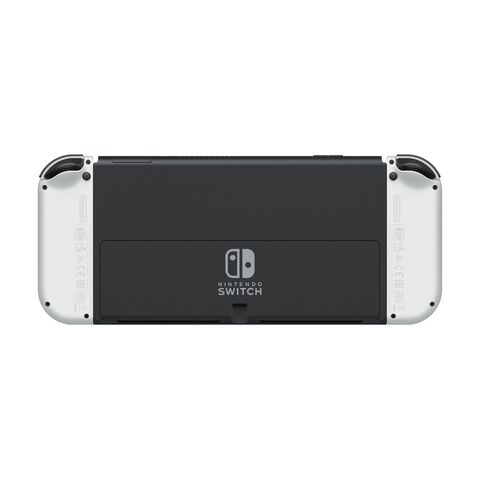 Nintendo Switch (modèle Oled) Avec Station D'accueil Et Manettes Joy-con Blanche