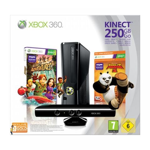 Pack X360 250 Go + Kung Fu Panda 2 + Kinect + Xbox Live Gold 3 Mois