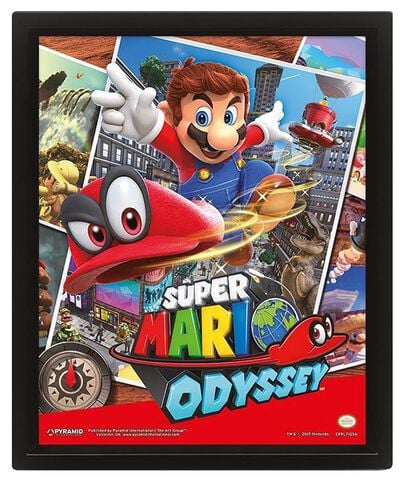 Cadre 3d - Super Mario Odyssey - Mario