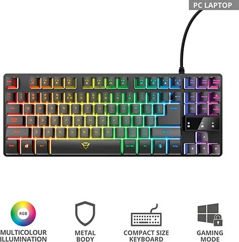 Trust Pack Gaming Clavier Thado + Souris Filaire Ybar - PC