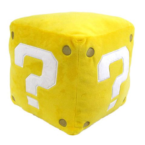 Peluche - Nintendo - Tirelire Cube Jaune 25cm