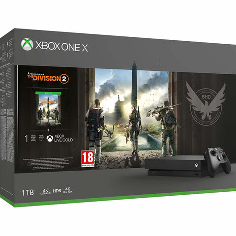 Pack Xbox One X 1to Noire + Tom Clancy's The Division 2