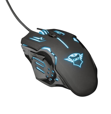 Trust Souris Gaming Filaire Rvb Rava - Compatible Ps4 Et Xbox One