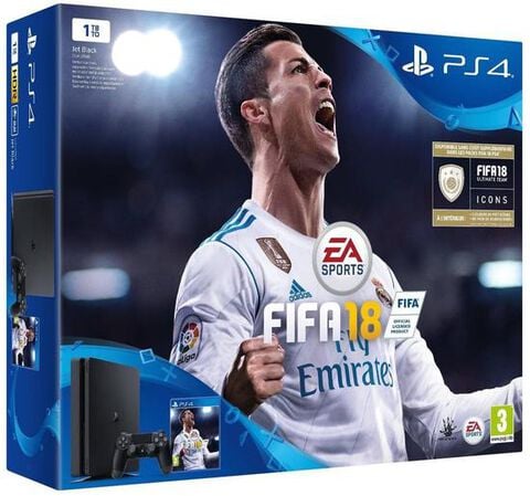 Pack Ps4 Slim 1to Noire + FIFA 18