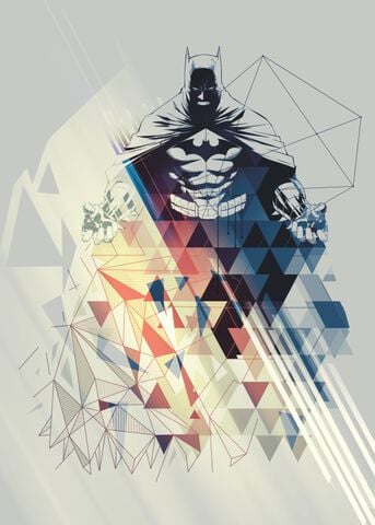 Poster Metallique - Dc Comics - Batman Art