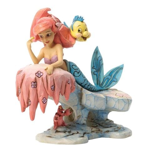 Statuette - La Petite Sirene - Disney Traditions Ariel Polochon Et Sébastien