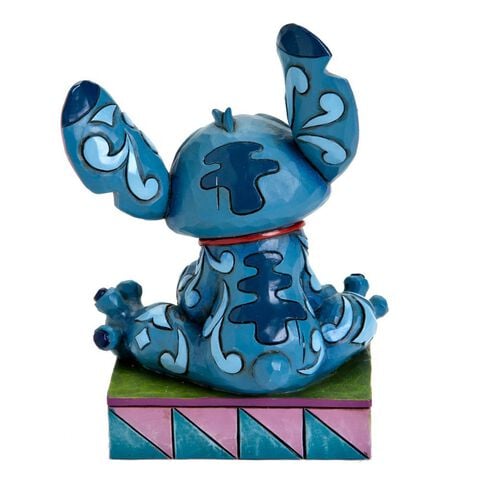 Statuette - Lilo Et Stitch - Disney Traditions Stitch Assis Et Souriant