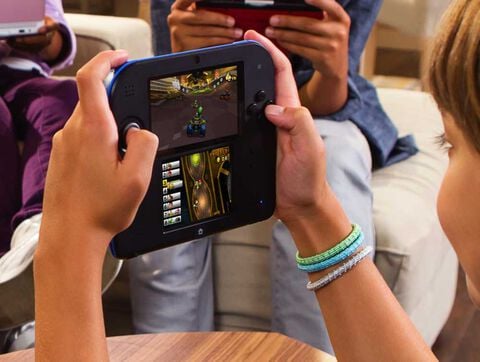 Nintendo 2ds Noir + Bleu Voucher Nsmb2 Inclus