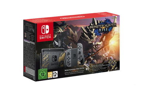 Pack Nintendo Switch  Edition Limitée Monster Hunter Rise  (code Téléchargement)
