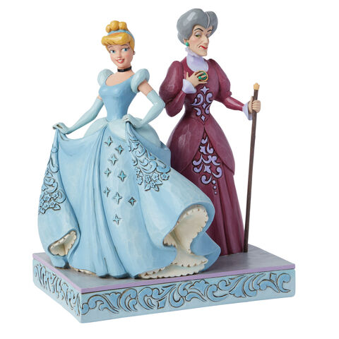 Figurine Disney Tradition - Cendrillon - Cendrillon Et Lady Tramaine