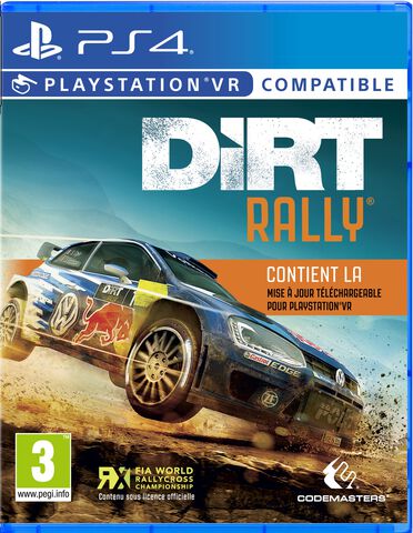 Dirt Rally Vr sur PS4, tous les jeux vidéo PS4 sont chez Micromania