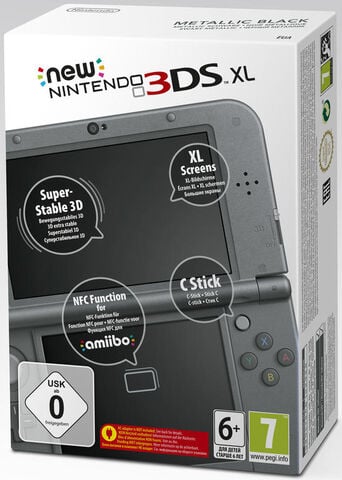 Nintendo New 3ds Xl Noir Métallique - Occasion