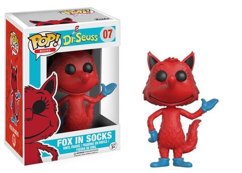 Figurine Funko Pop! N°07 - Dr. Seuss - Fox In Socks Flocked (exclusivité Microma