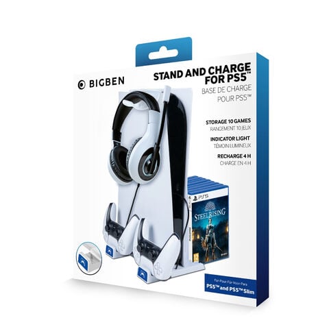 Stand & Charge Ps5 Compatible Ps5 Slim