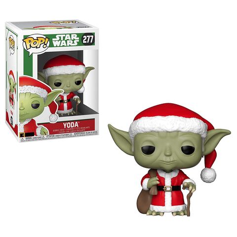Figurine Funko Pop! N°277 - Star Wars - Holiday Yoda Père Noël