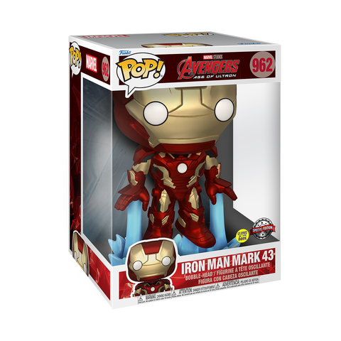 Figurine Funko Pop! N°962 - Jumbo - Marvel - Iron Man(gw) - MARVEL
