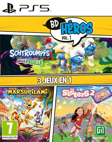 Pack Bd Heros Vol.1 ( Les Schtroumpfs Mission Malfeuille Sisters 2 Marsupilami