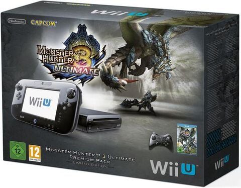 Nintendo Wii U Pack Monster Hunter 3 Ultimate 32 Go Noir