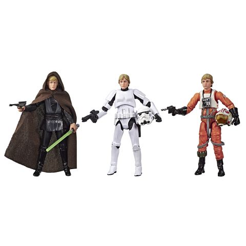Figurine - Star Wars - Pack 3 Figurines Luke Skywalker 9.5cm (exclusivité Microm