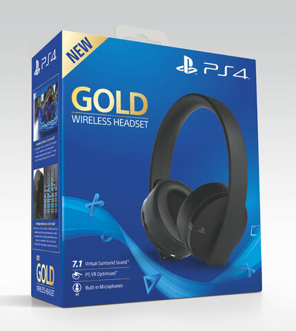 Test Sony Playstation Gold Wireless : un casque gaming sans fil taillé pour  la PS4 - Les Numériques