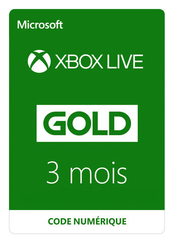 Xbox Live Card 3 Mois Xbox 360 - Xbox One
