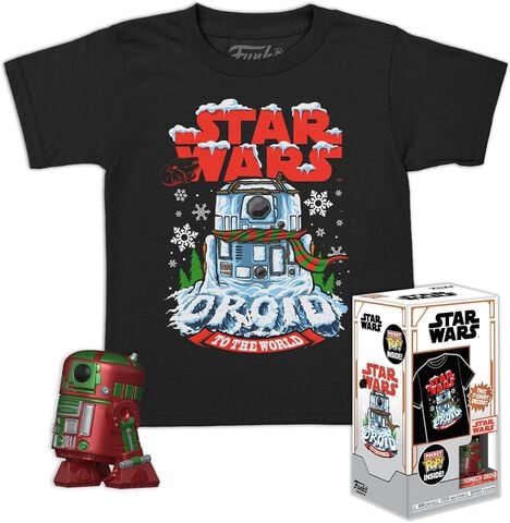 Pocket Pop! & Tee - Star Wars - Holiday R2d2 (mt) Taille M