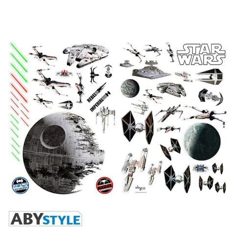 Stickers - Star Wars - 100x70cm - Bataille Spaciale
