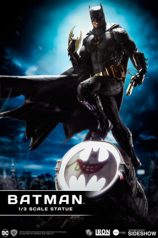 Statuette Iron Studios - Batman - Batman Black Edition 1/3  89 Cm