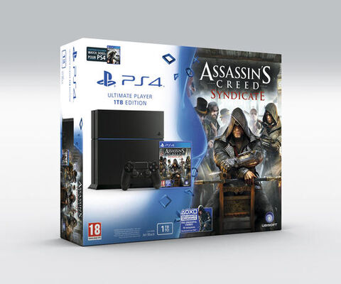Pack Ps4 1to Jet Black+ Assassin's Creed Syndicate+watch Dogs