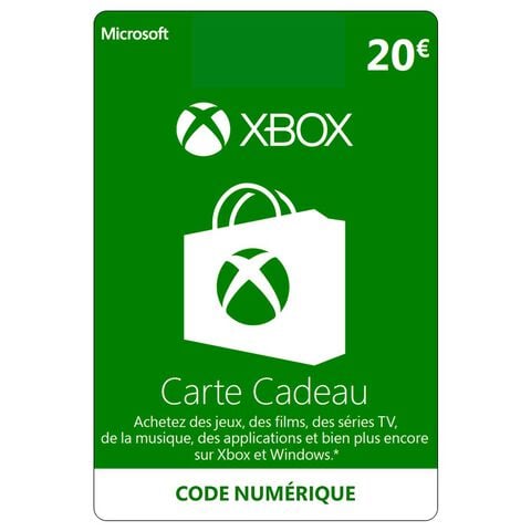 Carte Cadeau Xbox 20 Euros | Xbox One – Xbox Series