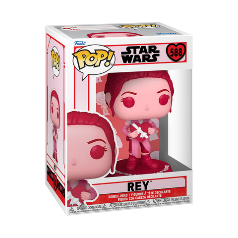 Figurine Funko Pop! N°588 - Star Wars : Valentines S3 - Rey