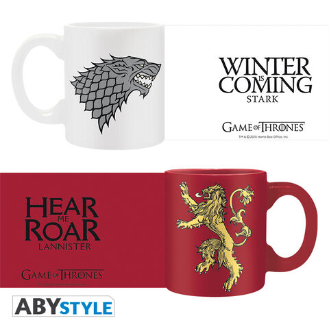 Mini Mug - Game Of Thrones - Set De 2 - Stark & Lannister - 110 Ml