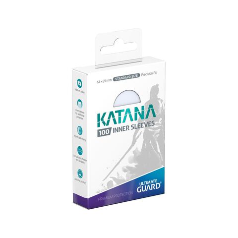 Protection Pour Cartes - Ultimate Guard - 100 Katana Inner Sleeves Transparent