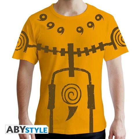 T-shirt - Naruto Shippuden - Chakra Mode Premium Jaune Taille L