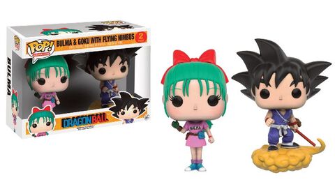 Figurine Funko Pop! N°02 - Dragon Ball Z - Bulma & Goku Twin Pack