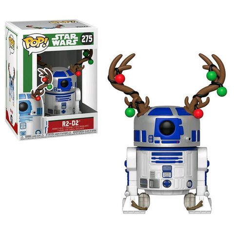 Figurine Funko Pop! N°275 - Star Wars - Holiday R2-d2 Avec Bois