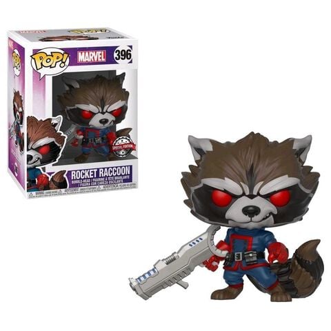 Figurine Funko Pop! N°396 - Les Gardiens De La Galaxie - Comic Rocket Raccoon