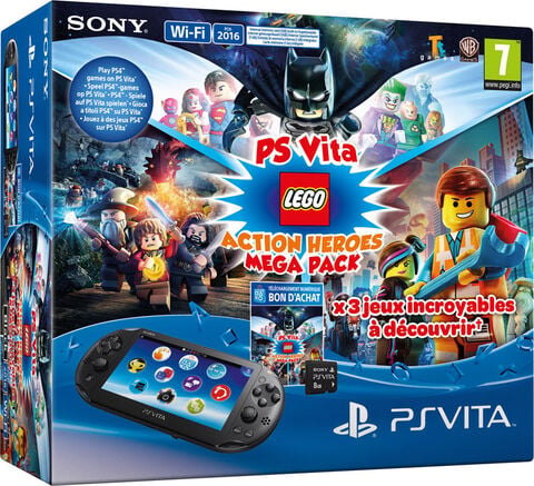 Pack Ps Vita + Lego Mega Pack + Cm 8 Go