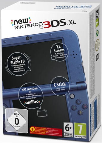 Nintendo New 3ds Xl Bleu Métallique