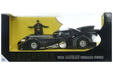 Figurine - Batman - Réplique Batmobile Avec Figurine Batman Mikael Keaton 30cm