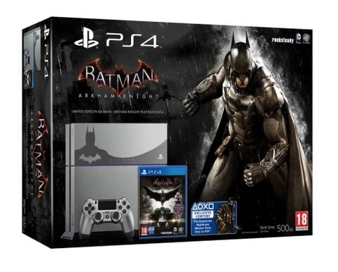 Pack Ps4 500 Go Steel Grey  + Batman Arkham Knight Special Edition