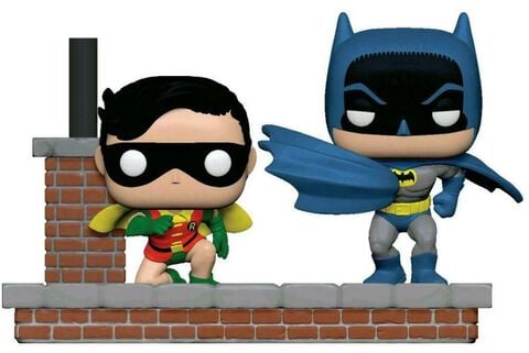 Figurine Funko Pop! Moment - N°281 - Batman 80th - Batman Et Robin (1964)