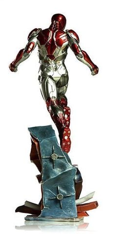 Statuette Iron Studios - Spider-man Homecoming - Iron Man Battle Diorama Scene 1