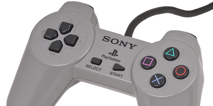 La première manette PlayStation, sortie en 1994