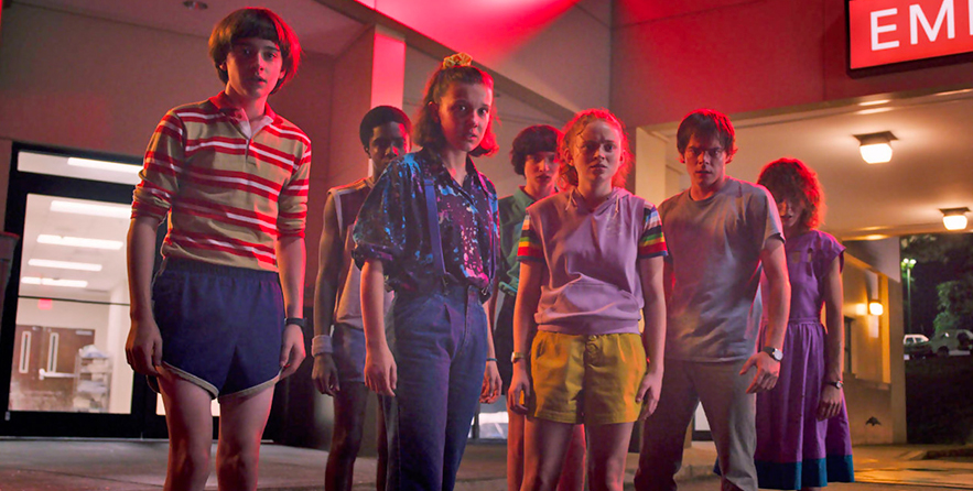 Le centre commercial dans la troisième saison de Stranger Things